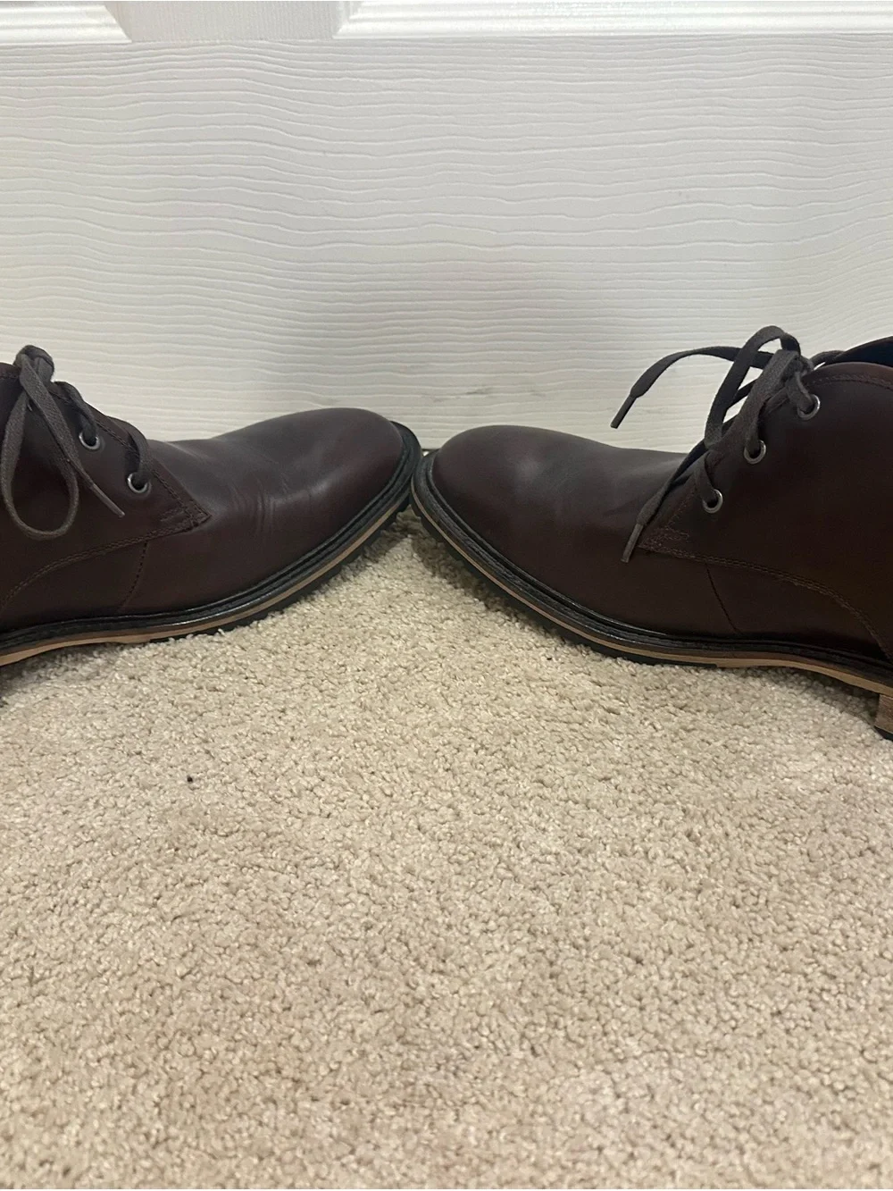 Andrew Marc Dark Brown Leather Chukka Boots